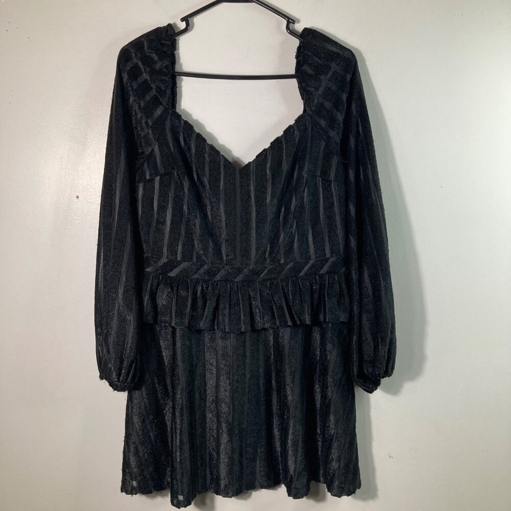 House of Harlow 1960 Revolve‎ Adelita Dress Black L NWT - Picture 2 of 11